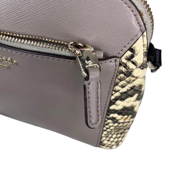 Kate Spade NY Louise Python Embossed Taupe Crossbody Purse - Picture 16 of 16